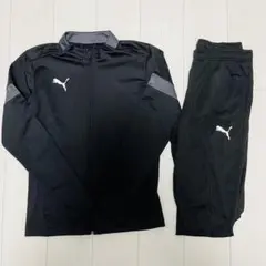 【上下セット】PUMA プーマ ジャージ セットアップ ブラック M 黒