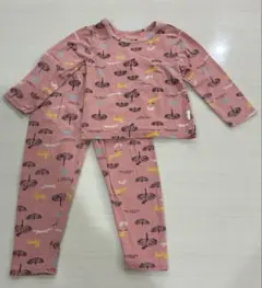 キッズ長袖パジャマ 110cm ピンク