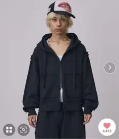 【a2o】カットオフスウェットパーカー