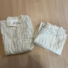 婦人　脇に縫い目のない　二重ガーゼ長袖パジャマのサムネイル