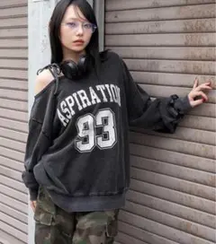 WEGO/【25年秋冬新作】2WAY グラフィックワンショ ルBIG スウェット