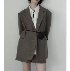 お値下げANUKE Herringbone Wool Jacket