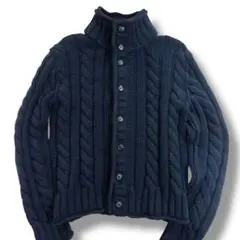 DOLCE & GABBANA ネイビー カーディガン　カシミヤ 100% DOLCE & GABBANA ネイビー カーディガン カシミヤ 100% DOLCE