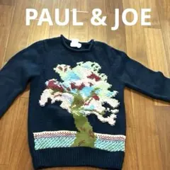 PAUL & JOE 花柄刺繍ウール100%セーター Sのサムネイル