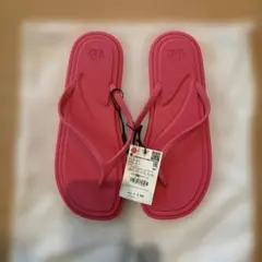 ZARA Havaianas ビーチサンダル レッド 35/36 - メルカリ