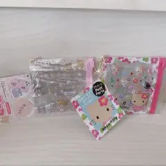 【正規品】日焼けキティ リラックマ プチパーツ デコパーツシール 2点