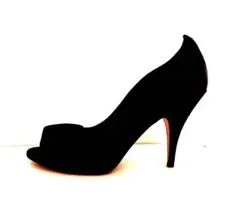 未使用系とスペードNY美的サテンパンプス黒24.5￼