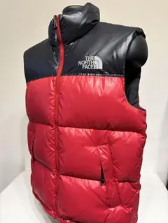 THE NORTH FACE ダウンベスト 赤黒