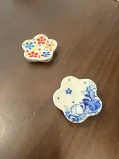 お値下げ！ポーランド食器　花形箸置き2個セット