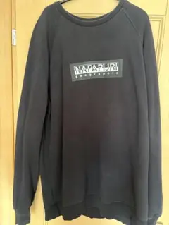 NAPAPIJRI ブラック スウェット XL ルーズフィット