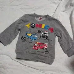 TOMICA 車プリント グレー トレーナー
