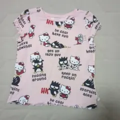 美品　H&М　キティちゃん　バッドばつ丸　半袖　Tシャツ　110　サンリオのサムネイル