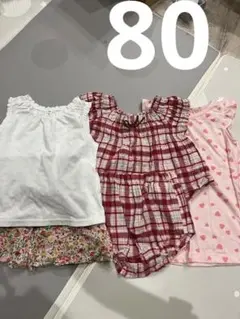 女の子80サイズまとめ売り　ノースリーブなど色々