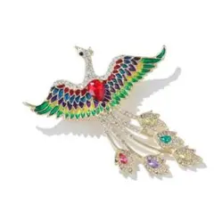 フェニックスブローチ（２）　不死鳥　カラフルで華やか　色鮮やか　新品