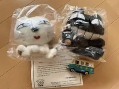 クロネコヤマト ぬいぐるみ クロネコ シロネコ ミニカー セット