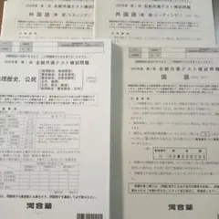 河合塾 2025年度 第1回 全統共通テスト模試 国語 英語 地理歴史 公民のサムネイル