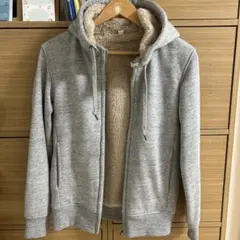 UNIQLO ボアスウェットフルジップパーカ