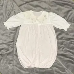 東京エンゼル ベビー服 2wayオール ドレスオール50〜70 ピンク 刺繍