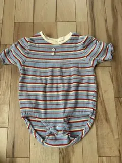 バースデイ ストライプロンパース 70サイズ