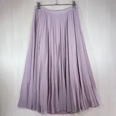ナチュラルビューティーベーシック【M】スカート　プリーツ　ロング　Aライン　大人