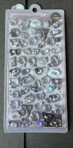 【正規品】ボンボンドロップシール　うさぎIt’s FUN！
