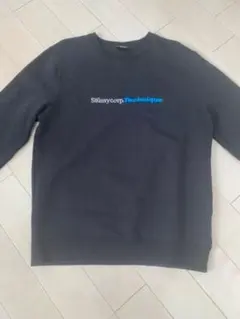 Stussy ブラック クルーネック トレーナー