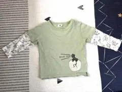 SKAPE 恐竜デザイン 長袖カットソー　ロンT 100cm