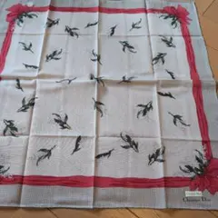 Christian Dior ハンカチ リボンと花のプリント