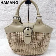 HAMANO ハマノ 傳濱野皮革工藝 皇室御用達 カゴバッグ