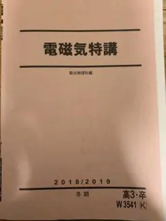 電磁気特講 （高井先生）演習問題付 駿台夏期講習電磁気特講 高井隼人先生板書プリント付き - メルカリ