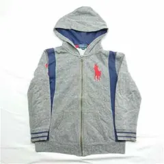Polo by Ralph Lauren 子供服 ジップパーカー グレー 130