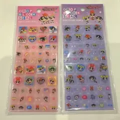 【正規品】パワーパフガールズ ドロップ ブロック タイル シール