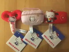 ハローキティ　なつかしモチーフマスコット　3個セット