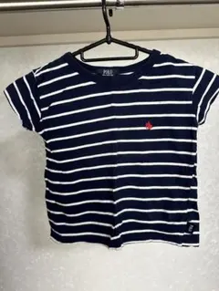 POLO ネイビー/ホワイト ストライプ Tシャツ
