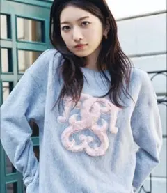 【WEB限定/ボアコレクション】ロゴモチーフスウェット グレー