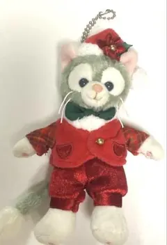 ダッフィー＆フレンズ　2024 クリスマス　ぬいぐるみバッジ　ジェラトーニ