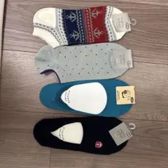 靴下屋　メンズソックス　スニーカーソックス　4足セット