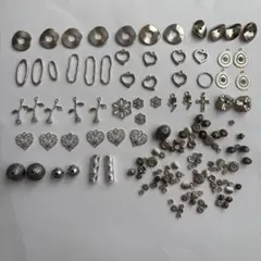 ハンドメイドパーツ　まとめ売り　シルバー系