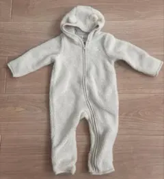 【ほぼ未使用】GAP ベビー ボアカバーオール 6〜12ヶ月 もこもこくまさん