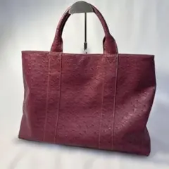 み*こ様 バーガンディ レザー トートバッグ