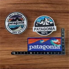 patagonia 刺繍ワッペン 3点セット