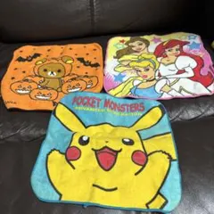 平成レトロ　キャラクターミニタオルセット　3枚　まとめ売り