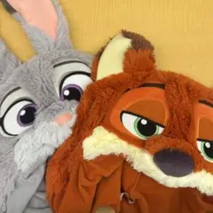 ディズニー ズートピア ファンキャップ ニック ジュディ 2点セット