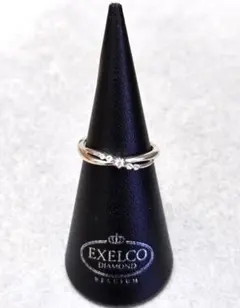 4℃　ヨンドシー　クリアストーン　SILVERリング　10号　43206