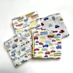 4重ガーゼハーフハンカチ4枚セット(12)