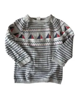 H&M ボート柄ニットセーター（長袖）