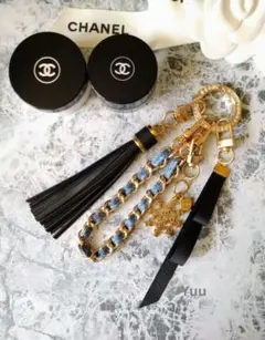 新品シャネルスノーフレークチャーム★2024ホリデー雪の結晶デニムバッグチャーム