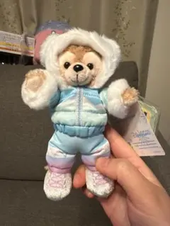 【タグ付き・現物撮影】香港ディズニー ダッフィー 冬限定 ぬいぐるみ