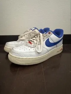 Nike エアフォース1 ホワイト/ブルー　箱あり
