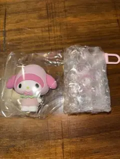 マイメロディ キーホルダー マグネット 薄ピンク